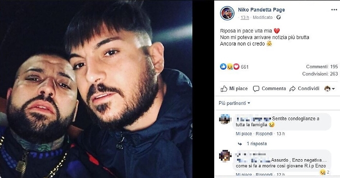 Sparatoria Librino, Niko Pandetta ricorda una delle vittime: «Vita mia»