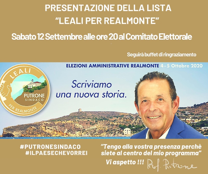 Elezioni Realmonte, si presenta stasera la lista Leali