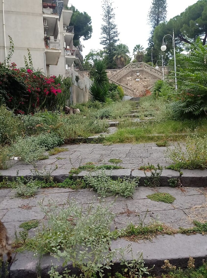 Messina: la scalinata di Via Longo ha bisogno di essere ripulita