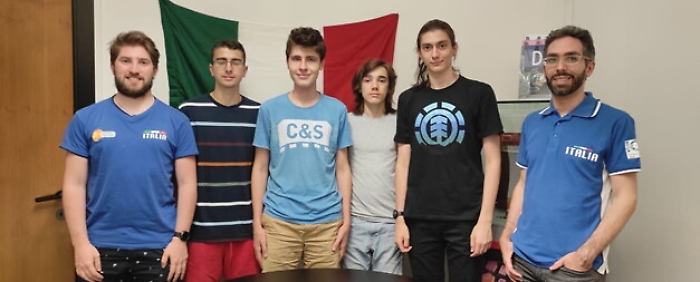 Da sinistra: Edoardo Morassutto (deputy leader) - Davide Bartoli - Valerio Stancanelli - Filippo Casarin - Alessandro Bortolin - Giorgio Audrito (team leader)