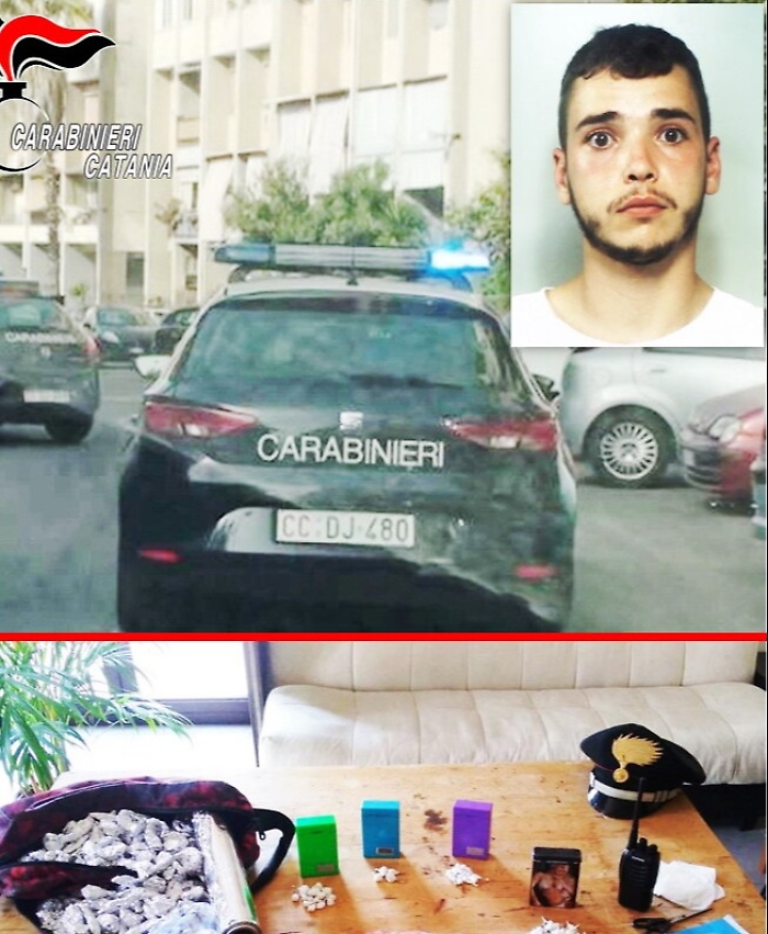 Catania, arrestato pusher con "mini-market" ambulante