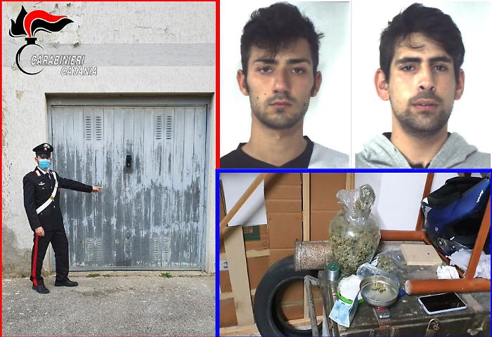 Caltagirone, un garage trasformato in laboratorio della droga