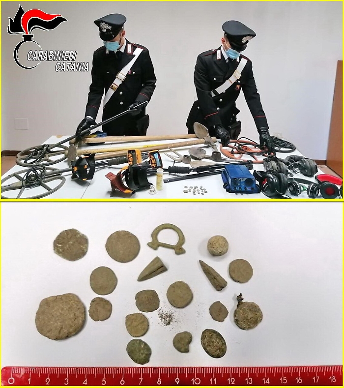 Mineo, tombaroli sorpresi mentre depredavano il sito di Palike