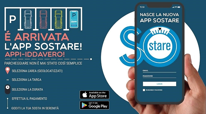 Catania, arriva la nuova app di Sostare per pagare parcheggio
