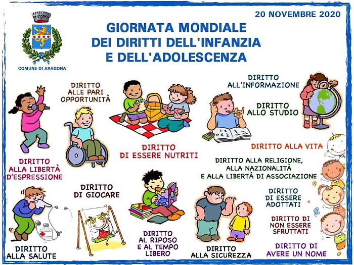 Aragona ricorda la Giornata mondiale dei diritti dell'Infanzia e dell'Adolescenza