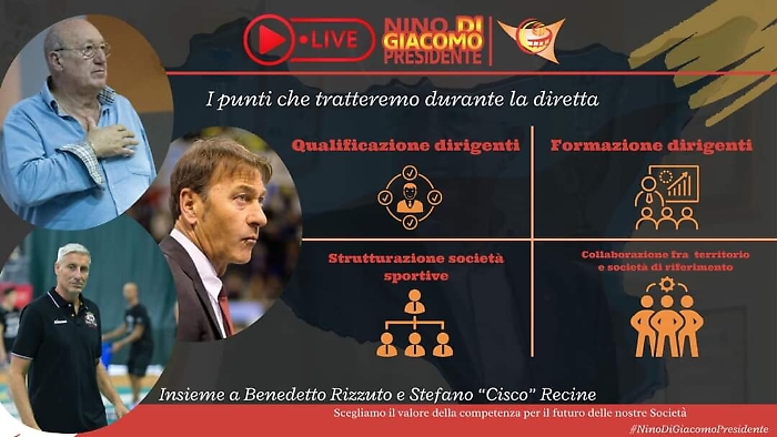 Presidenza regionale Fipav, continuano gli incontri del candidato Nino Di Giacomo