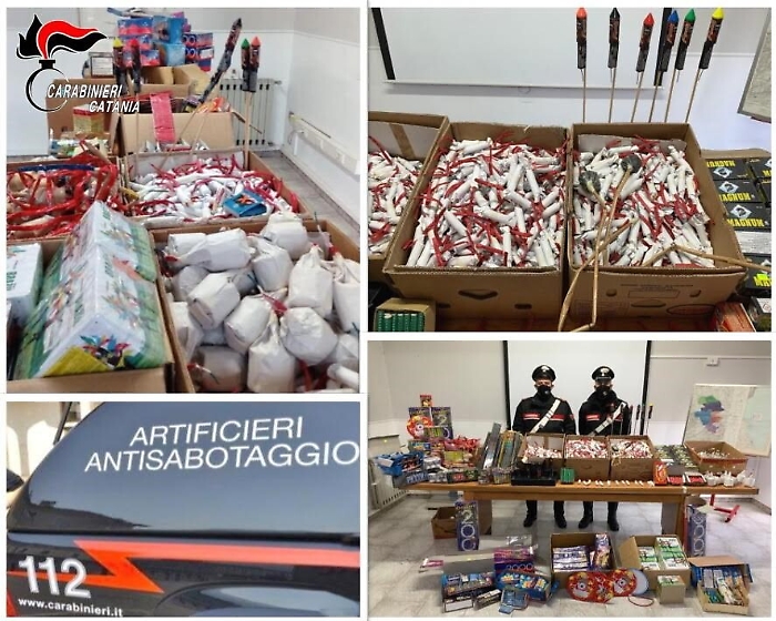 Aveva un piccolo arsenale di botti di Capodanno: arrestato a Palagonia