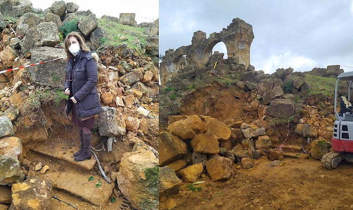 Montevago, riaffiorano durante lavori i gradini della cattedrale distrutta dal sisma del &lsquo;68