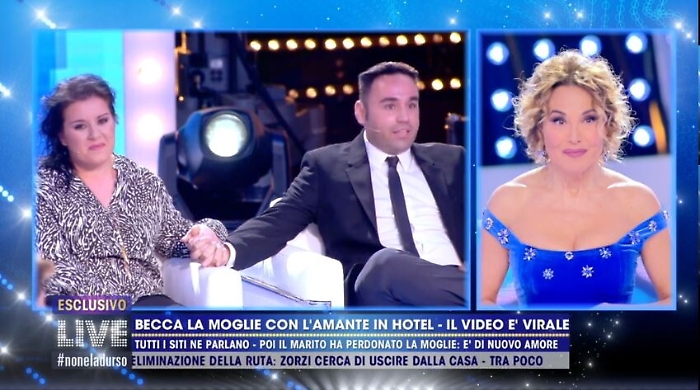 Tradimento Hotel Eufemia, Gianluca e Grazia fanno pace da Barbara D'Urso