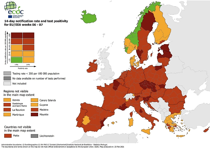 Covid, Sicilia diventa arancione (era rossa) per le mappe europee