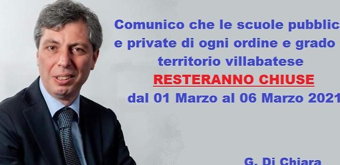 Covid, casi con possibili variante inglese a Villabate: sindaco chiude le scuole
