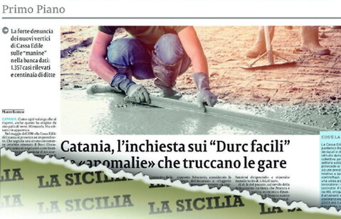 Durc falsi a Catania, cos&igrave; le imprese amiche risultavano in regola