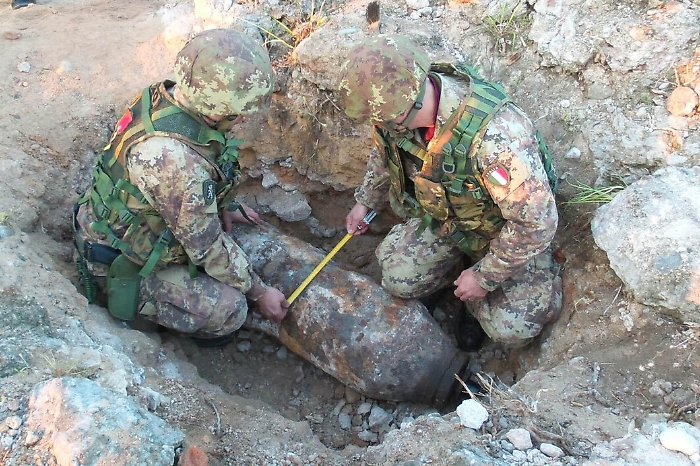 Rinvenuto e fatto brillare un ordigno bellico in piena Valle dei Templui