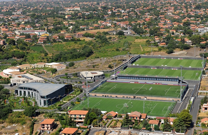Una veduta aerea di Torre del Grifo 