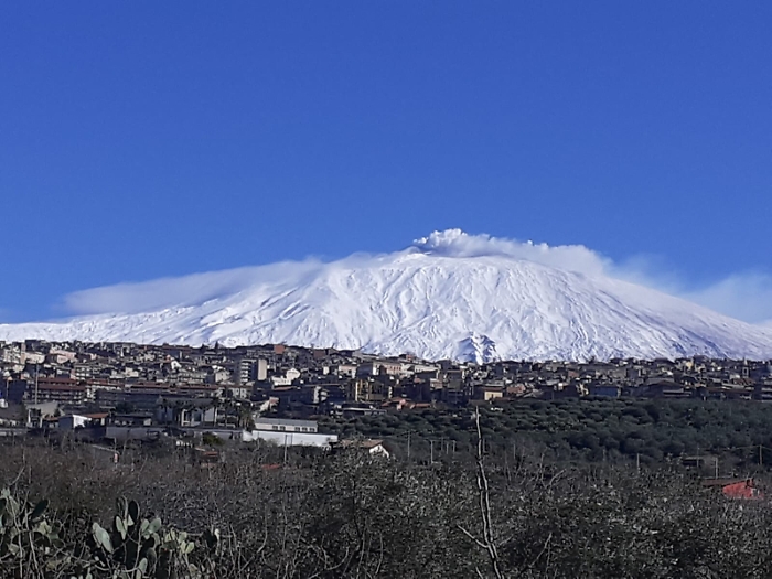 Bronte (CT) : l'Etna imbiancata!