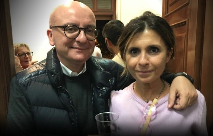 Francantonio Genovese con la moglie Chiara Schir&ograve;
