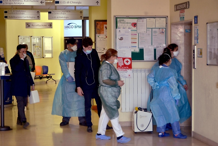 L'ospedale di Codogno (Lodi)