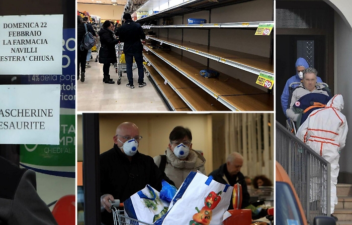 Coronavirus, crescono in Italia contagi e psicosi: il Paese &ldquo;sospeso&rdquo; tra allarmi e divieti