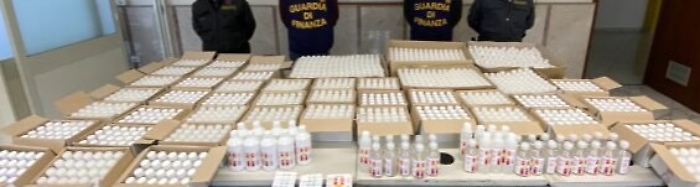 Coronavirus, a Carini sequestrati altri 1800 flaconi di gel igienizzante