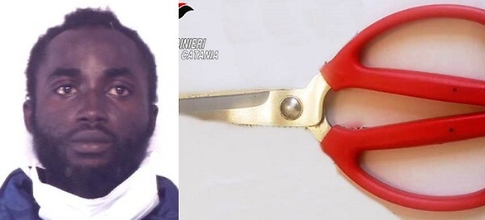 Catania, nigeriano tenta ingresso in tribunale armato di forbici: arrestato