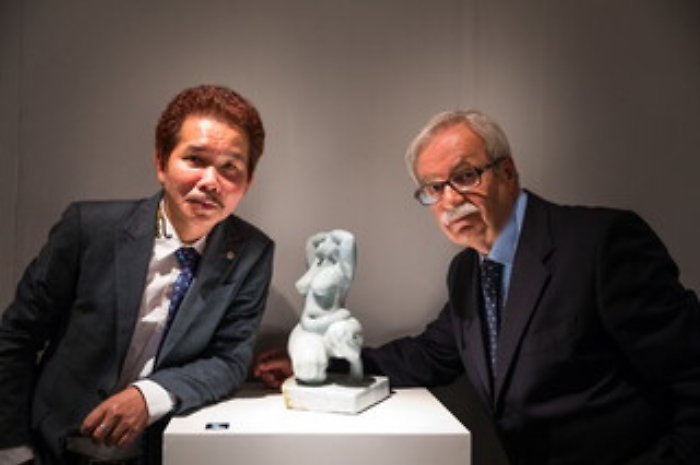 Il maestro Xu Hongfei e Filippo Leonardi