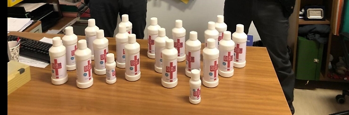 Covid, falso sanificante in vendita a Carini: 20 confezioni sequestrate