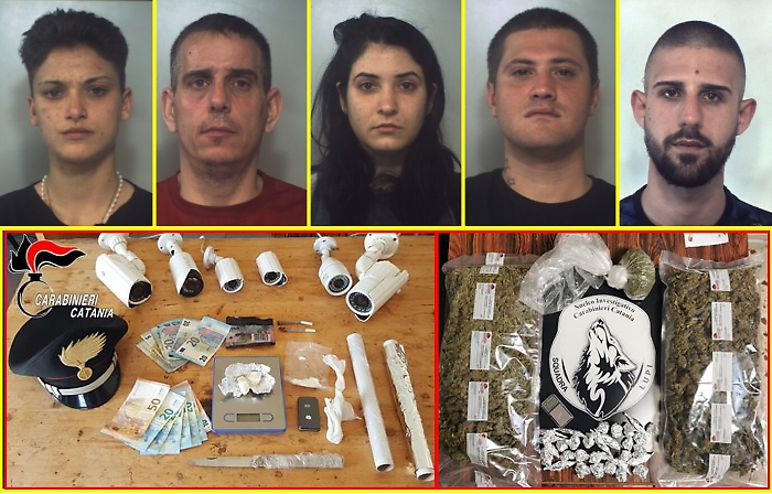 Silvia Vinciguerra, Filippo Gennaro, Domenica Cocuzza, Anthony Santapaola e Sebastiano Buda