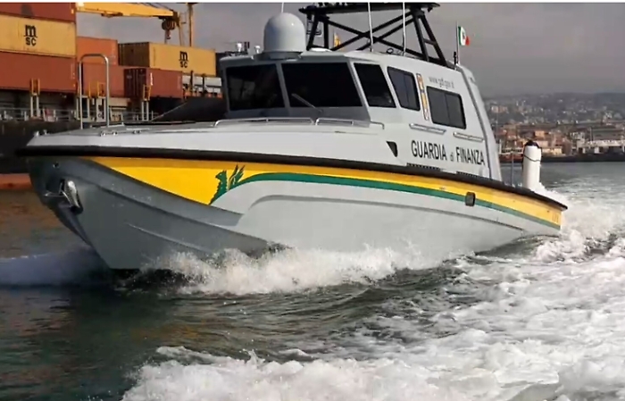Per la Guardia di Finanza di Catania la nuova motovedetta V.818