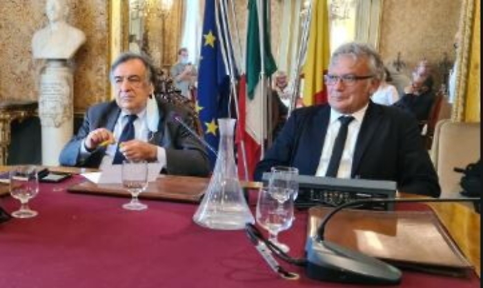 Orlando con il nuovo assessore Mario Zito