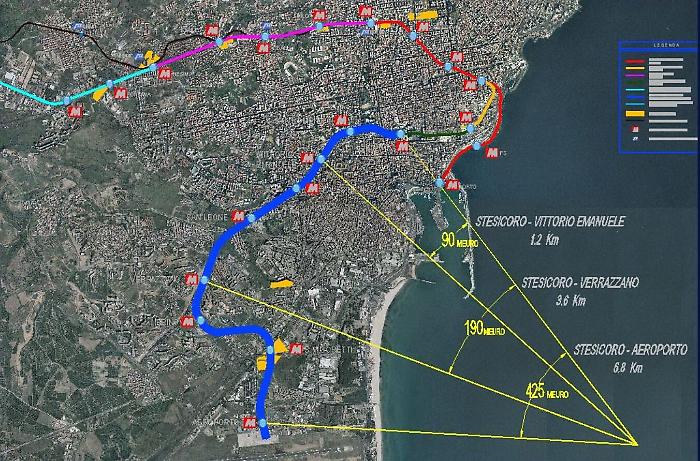 Metropolitana di Catania, aggiudicati i lavori della tratta Stesicoro-aeroporto