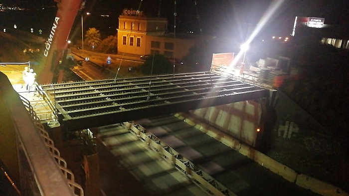 Ponte Graci, ecco l'impalcato del viadotto lungo la Catania Paternò