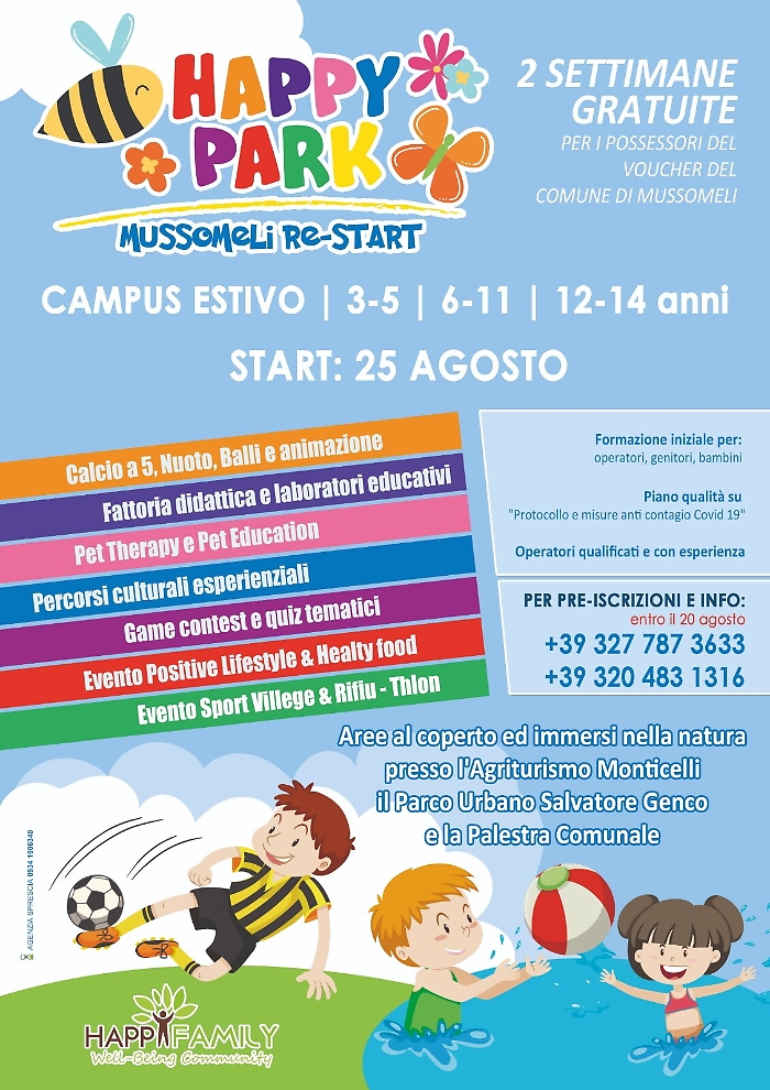 Al via a Mussomeli il Centro estivo per i ragazzi voluto dal Ministero della Famiglia