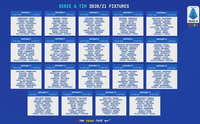 Serie A 20/21, inizio intrigante e finale da brividi: scarica il calendario  da stampare