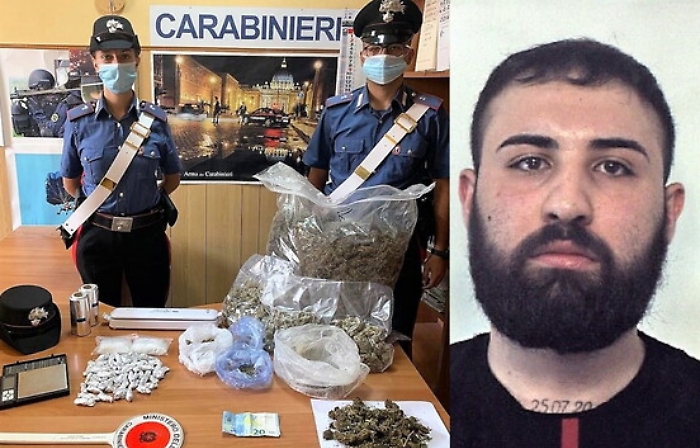 Catania, a casa agli arresti domiciliari con oltre 3 chili di marijuana