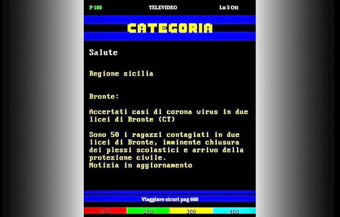 Diffonde falso screenshot del televideo e getta Bronte nel panico: denunciato