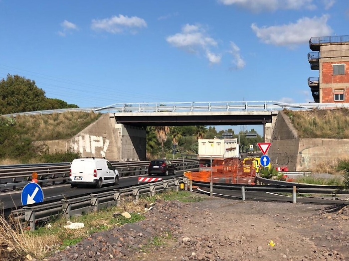 Statale 121, sabato mattina riapre al traffico il ponte Graci