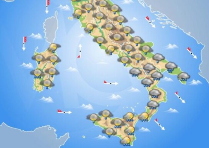 Meteo, in Sicilia in arrivo pioggia e forte vento 