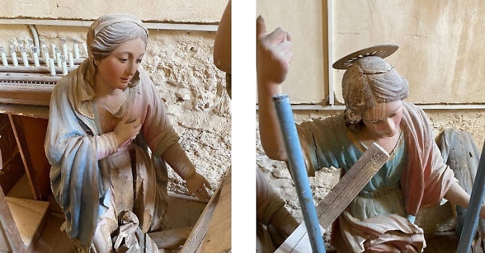 Palma di Montechiaro, si restaura il complesso ligneo dell'Annunciazione