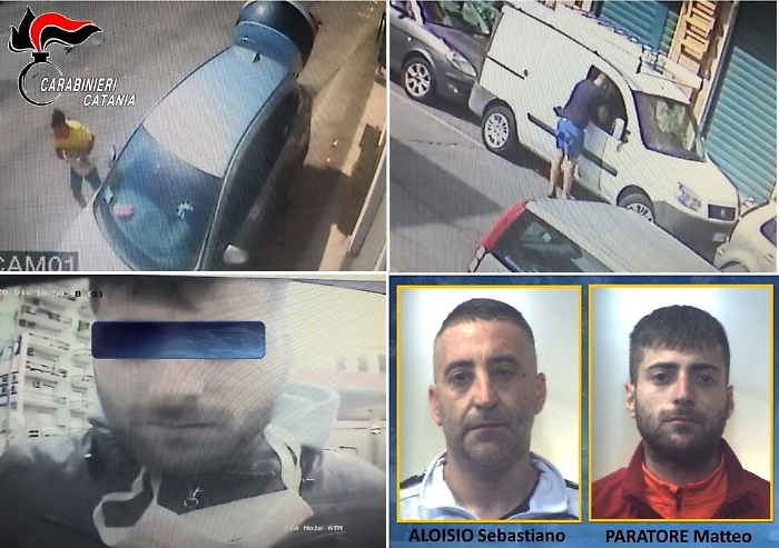 Catania: facevano razzia nelle auto in sosta, catturati due ladri seriali