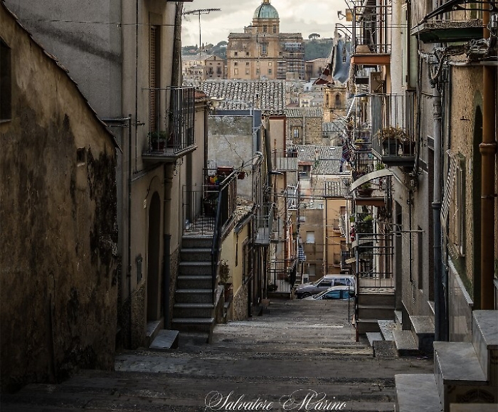 Cattedrale di Piazza Armerina vista dal quartiere Casolotto