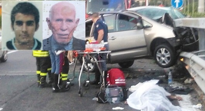 Auto contro le barriere della A18, tragico il bilancio: due morti