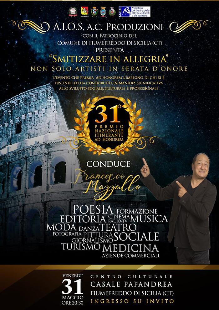 Premio Nazionale Itinerante ad Honorem "Smitizzare in allegria", ecco i premiati