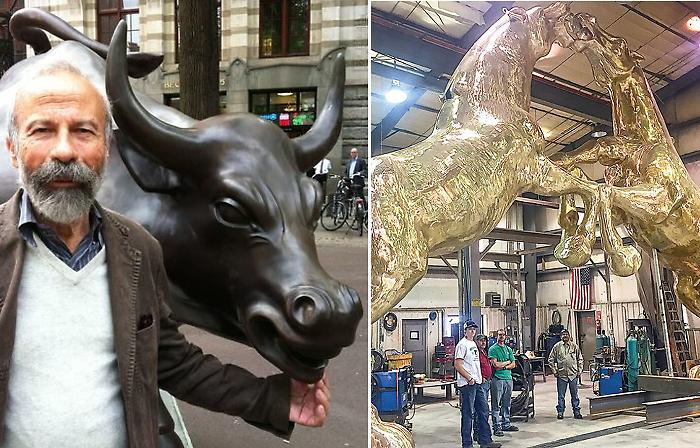 Dopo il toro di Wall Street, lo scultore Arturo Di Modica sogna due grandi cavalli a Vittoria