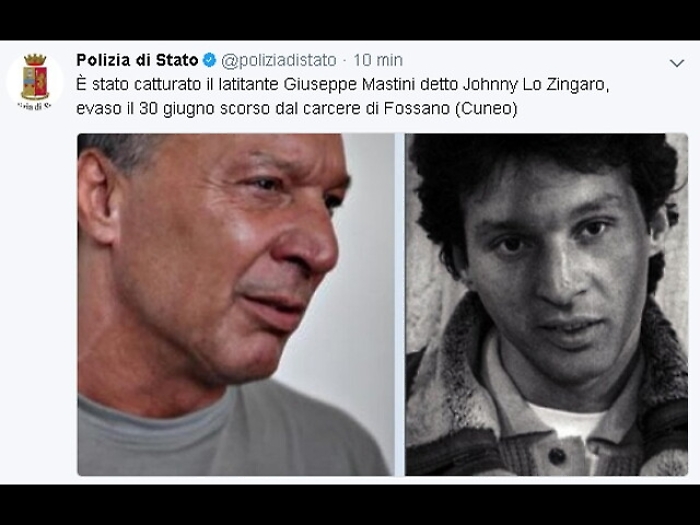 Johnny lo Zingaro in carcere a Sassari
