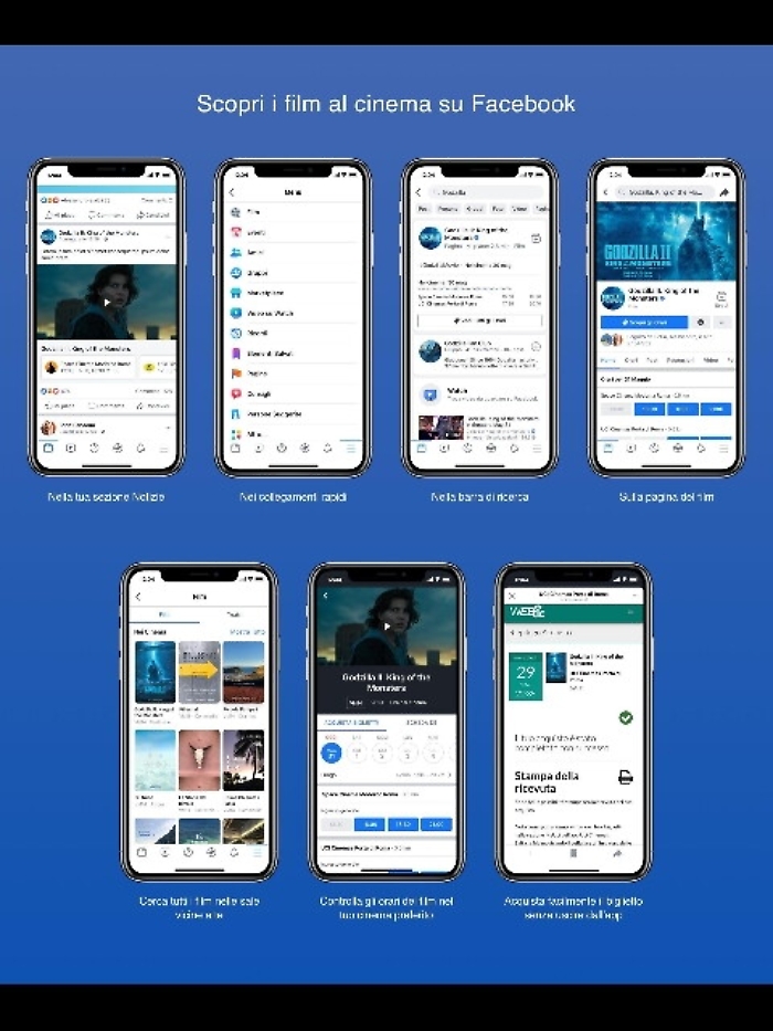 Arriva in Italia Facebook film