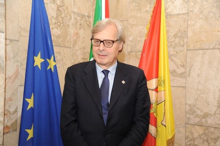Sgarbi inaugura il museo MudiA a Sambuca di Sicilia