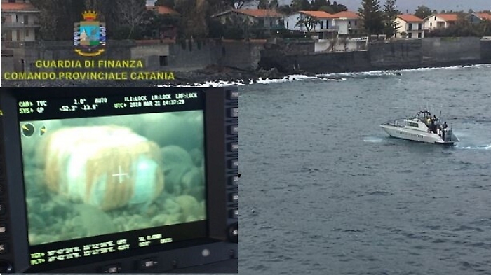Sacchi di marijuana in mare tra Riposto e Torre Archirafi: Gdf sequestra 43 kg di sostanza stupefacente