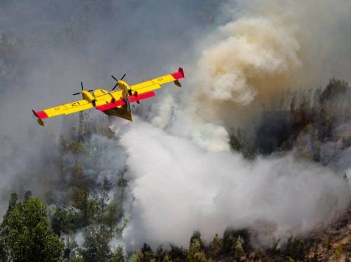 Roghi nella notte a Palermo e provincia: canadair in azione