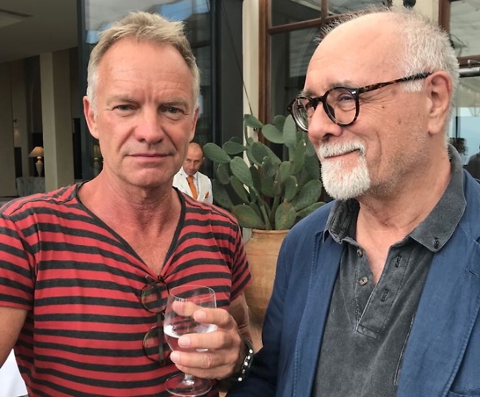 Sting a Taormina: scambio di doni con sindaco Bolognari