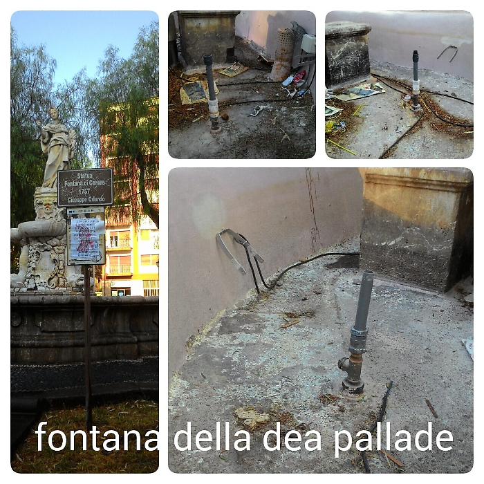 Catania, la fontana di Cerere ristrutturata e gi&agrave; vandalizzata